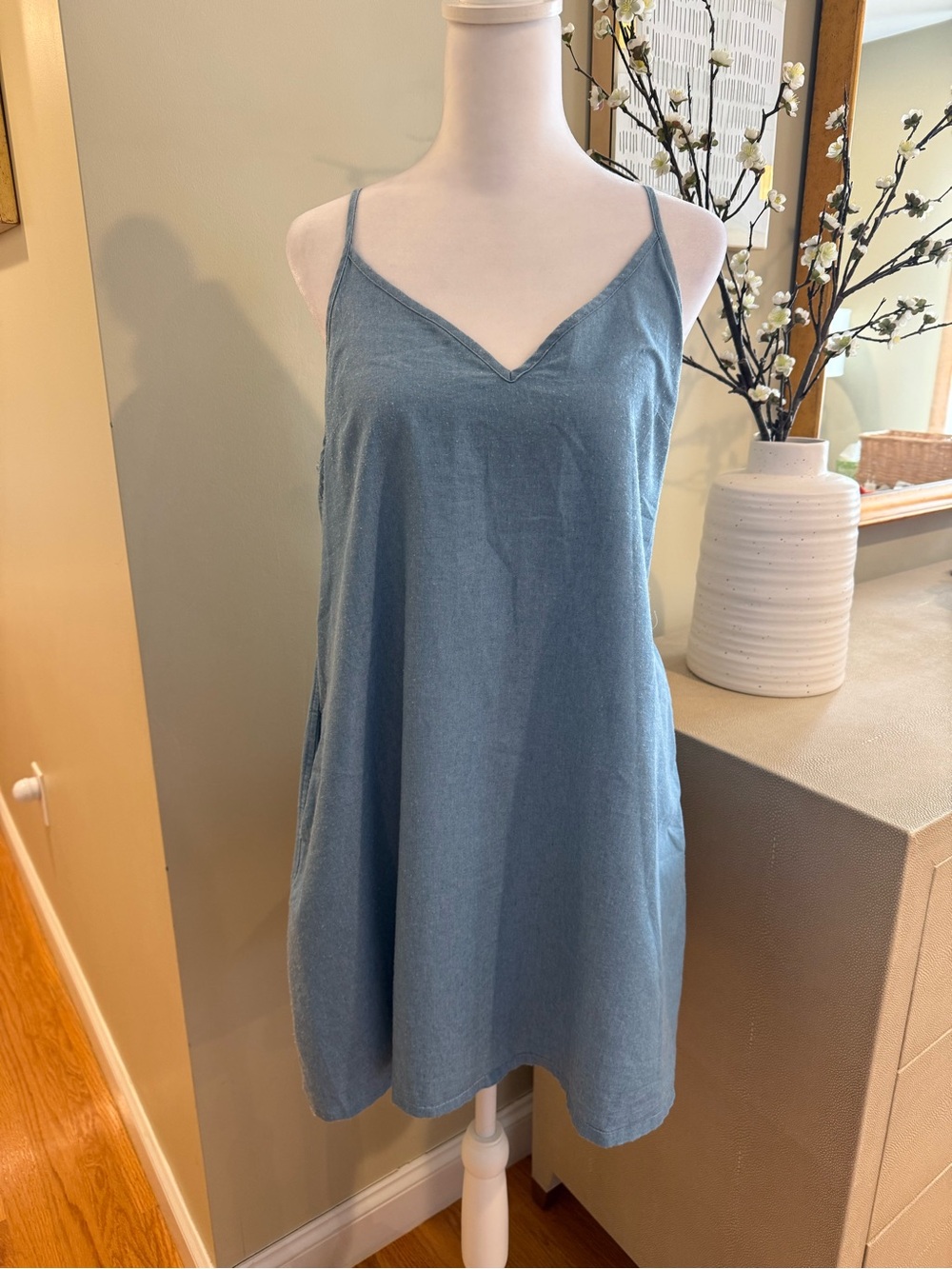 Light Blue Chambray Sundress